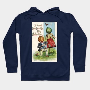 Charming Pumpkin Couple Have a Romantic Date Hoodie